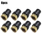 8x Round Brass Wire Brush Nozzle For Karcher Sc1 sc2 Sc3 sc4 Sc5 Steam Cleaner