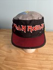 Vintage 1980s Iron Maiden Piece Of Mind Trapper Hat Cap W Ear Flaps Concert