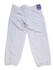 Mizuno Softball Elastic Bottom Nwt Pants Womens Large Light Gray Reinforced Knee