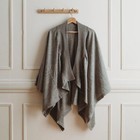 New Merino Kids Mama Wrap Sweater Gray Wool Nursing Women s