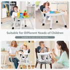 8 In 1 Baby High Chair Convertible Booster Seat Building Block Table Infans