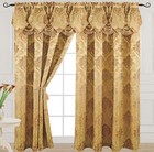 Venice Collections Luxury Jacquard Curtain Panel With Attached Waterfall Vala   