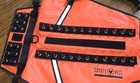Coyote Vest Dogs Fluorescent Orange Size Medium With Spikes Pet Body Armor