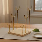 Selenite Bracelet Holder Stand Minimalist Design Selenite Display Rack