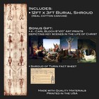 Shroud Of Turin Full Fabric Print Jesus Easter Lent Holy Week Christmas Gift  
