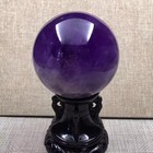 Natural Amethyst Crystal Ball 95mm Healing Stone Meditation Gift Quartz Decor   