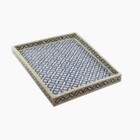 Handmade Bone Inlay Serving Tray Rectangle Home Decorative Decor Kitchen Tray