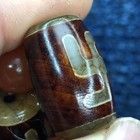 2pcs 14 21mm Rare China Tibetan Collection Buddha Dzi Bead Pendant Loose Beads