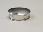 Mid Century Modern Oval 925 Sterling Silver Pill Box 156vf Marked Vintage