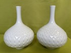 Pair Of White Meissen Porcelain Vases Ludwig Zeppner 1st Choice 9 3 4  H