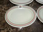 9 Vtg Oval Pizza Hut Plates Melamine G e t  Houston 90 s