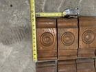 Antique Plinth Wood Block s   Door Frame Moulding  Rosettes  lot Of 10 