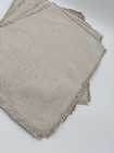 Pottery Barn Mason Handwoven Cotton Fringe Placemats   Set Of 4   Natural