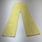 Vintage 70 s Girls Kids Yellow Hippie Flare Bellbottom Pants Size 10-12 10 5  