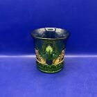 Vintage Antique Green Eapg Glass Gold Trim Olive 1917 Cup
