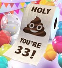 Printed Tp Holy You re 33rd Birthday Gift Toilet Paper Gag Gift - 500 Sheets