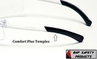 12 Pair Pack Protective Safety Glasses Clear Lens Work Uv Ansi Z87 Rubber Temple