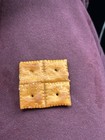 4 Cheezits Stuck Together Cheese Crackers Baked Snack Crackers