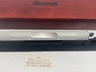 Vintage Starrett No 98-18 18  Machinist Precision Level W  Base   Wood Case