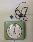 Vintage 1940   s Westclox Belfast Green Metal Kitchen Wall Clock - Electric Retro
