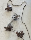 Metal Bumblebee Rain Chain Rust-tone Iron Honey Bees Gutter Drip 100  Rustic