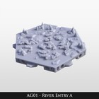 Hexton Hills Marsh Set 01 6 5cm Hex Modular Building Set   Unpainted