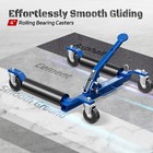 Car Dolly Jack Set Of 2 Mechanical 1500-lbs Wheel Dolly For Vehicle Position