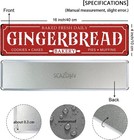 Tin Sign 16 x4 -gingerbread Bakery Cookies Cakes Pies Muffins Bakd Fresh Daily 