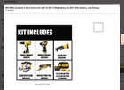 Dewalt Dck551d1m1 20v Cordless 5 Tool Combo Kit