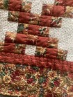 Vtg Quilt Almost Full Fall Orange Cream 