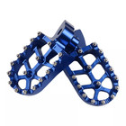 Blue Footrest Foot Pegs For Yamaha Yz85 Yz125 Yz250 Yz450f Wr250f 450f Tenere700