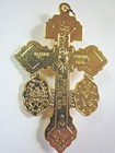 3-way Pardon Crucifix  St Benedict miraculous Medal 2 1 4  Gold Plated