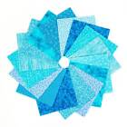 It s All Turquoise 90-pc Precut Charm Pack 5  Squares 100  Cotton Fabric Quilt 