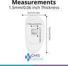 D Shape Screw-in Soft Silicone Eyeglass Nose Pads - Eyeglass Repair Kit With Scr