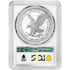 2025-w Proof  1 American Silver Eagle Pcgs Pr70dcam Fdoi Blue Label White Frame