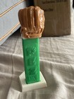 Rare Vintage No Feet Baseball Glove Pez Dispenser W original Base And Ball Nobat