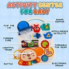 5-in-1 Baby Walker Sit-to-stand Learning Activity Center Balance Bike Toy Yellow