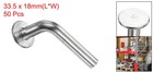 50 Pack Pallet Rack Drop Pin  0 98x0 19 Inch Round Head J Bolt Universal Pin Red