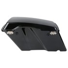 Hard Saddlebags   Black Conv Brkts For Softail Fatboy Night Train 1984-2017