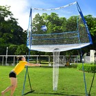 Patiassy Volleyball Training Net Equipment Practice Station Volleyball Trainer