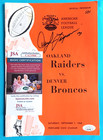 Rare 1968 Oakland Raiders Denver Broncos Oregon Program Daryle Lamonica Jsa Auto