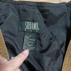 Vintage Stefano 80s Leather Tan Men s Vest Large