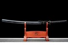All Black Handmade Full Tang Japanese Samurai Katana Sword Sharp Carbon Steel