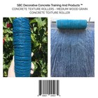 Concrete Texture Rollers  Medium Wood Grain Concrete Texture Roller