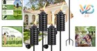 4 Pack Metal Outdoor Torch Garden Decor 59-inch Citronella Tiki Torches