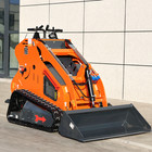 24hp Mini Skid Steer Stand-on Three-stage Pump Rato 739cc Engine With Fork Auger