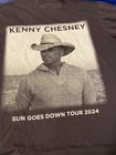 Kenny Chesney No Shoes Nation Sun Goes Down Tour 2024 Gray T-shirt Small