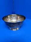 Silver Plated Solid Footed Dish bowl   Pictorial Marks Crown S Shield