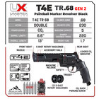 Umarex Hdr Paintball Marker Tr68 Gen 2 W  Training Balls   Co2  2292202  - 7 5j