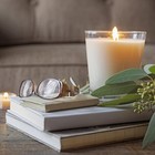 20 Packs Unscented White Votive Candles In Glass  Small 2 Inch Natural Soy Wa   